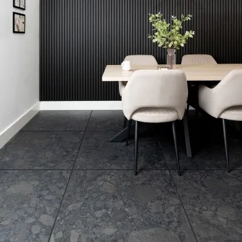 Belmonte Space Black Matt Porcelain Tiles 800x800
