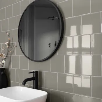 Gravel Dark Grey Gloss Tiles