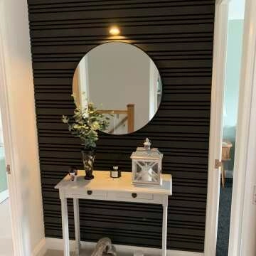 Trepanel Design® Noir Black Multi-Width Acoustic Wood Wall Panels