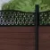 LuxeLine Composite Fence Panel Walnut 6ft High - Geometric Decorative Screen with Aluminium Post