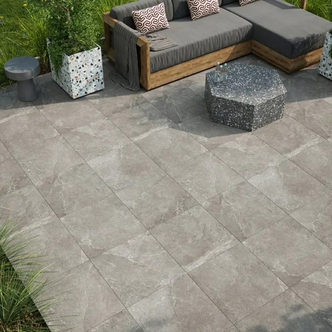 Clifton Grey Stone Effect 20mm Porcelain Paving Slabs