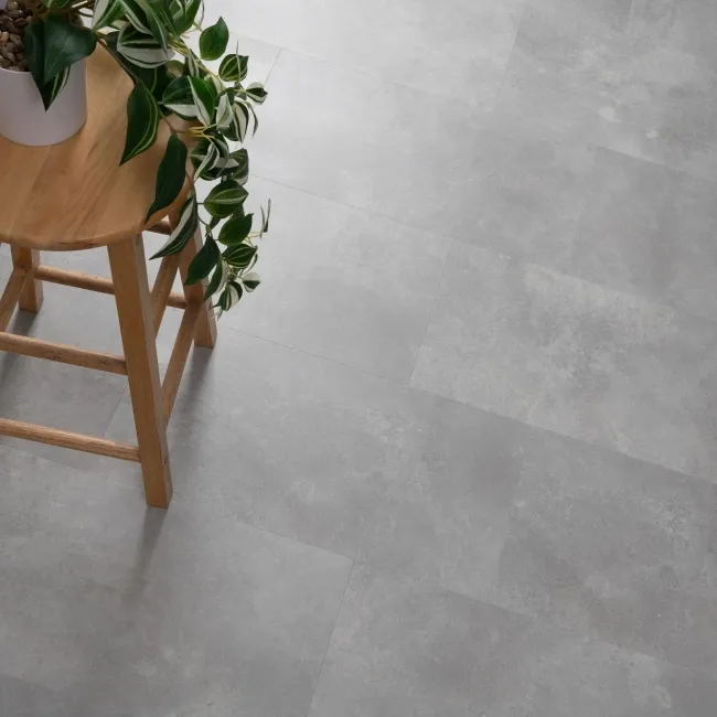 Trepanel Lux Mid Grey LVT Stone Effect SPC Vinyl Flooring
