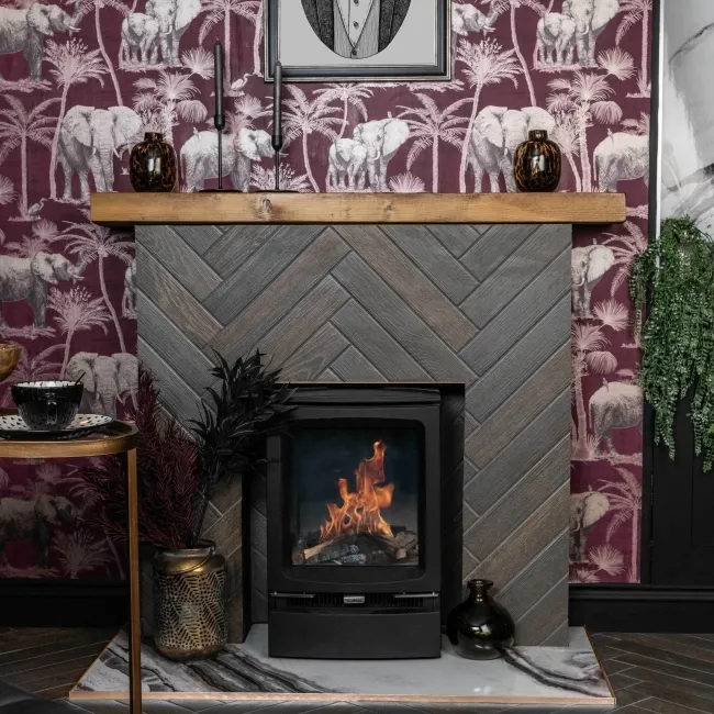 Bonsai Umber Wood Effect Porcelain Floor Tiles