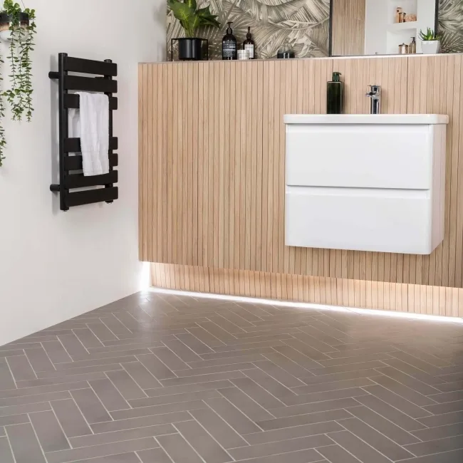 Chatham Dark Grey Matt Brick Wall and Floor Tiles