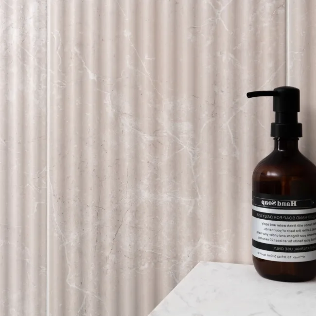 Clovelly White Decor Marble Effect Matt Wall Tiles