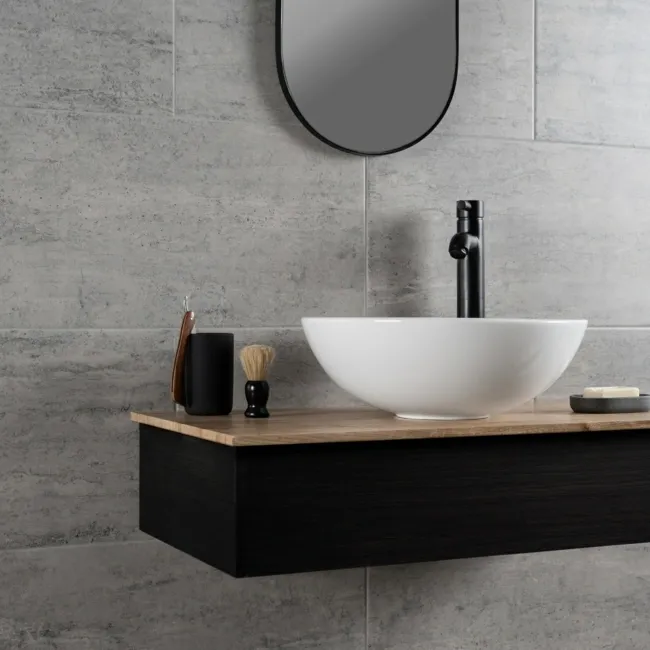 Coast Pebble Shore Grey Matt Stone Effect Wall And Floor Tiles