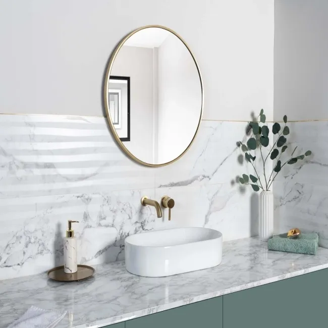 Elysian Calacatta White Vein Matt Marble Effect Decor Wall Tiles