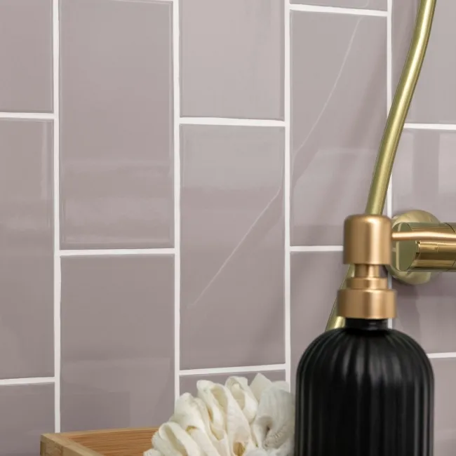 Prismatics Gloss 200x100 Woodpigeon Grey Wall Tiles