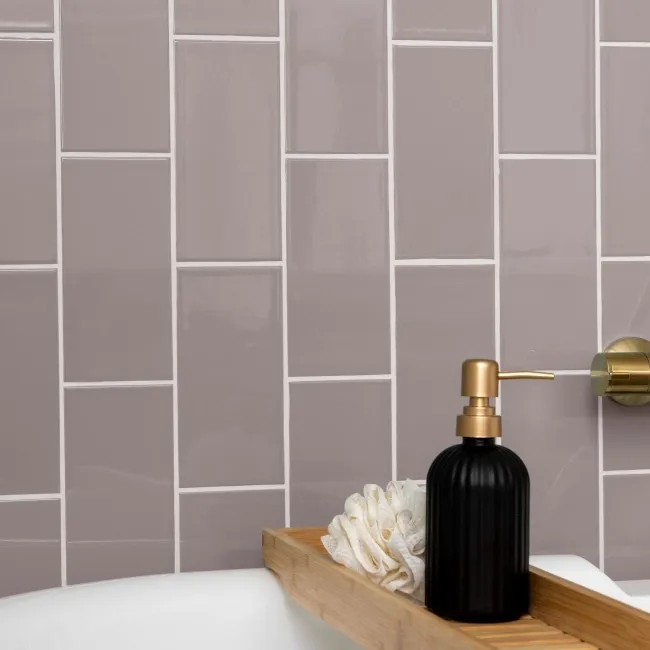 Prismatics Gloss 200x100 Woodpigeon Grey Wall Tiles