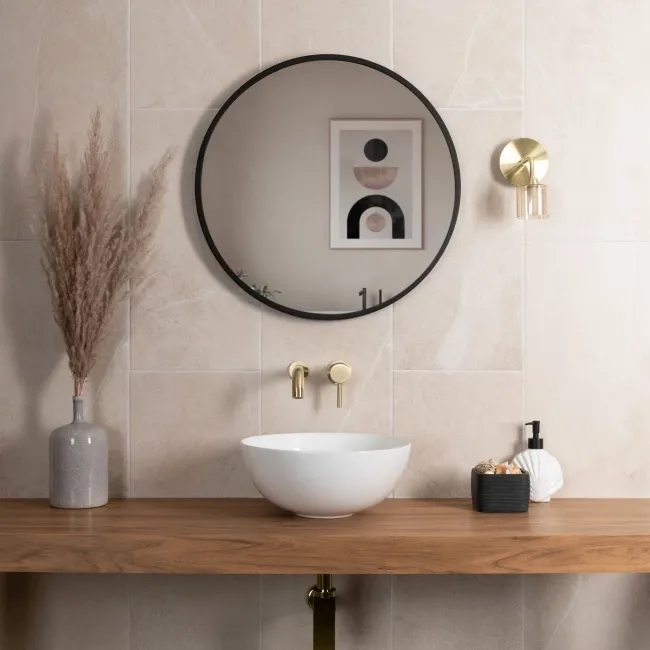 Driftstone Matt Beige Stone Effect Wall and Floor Tiles