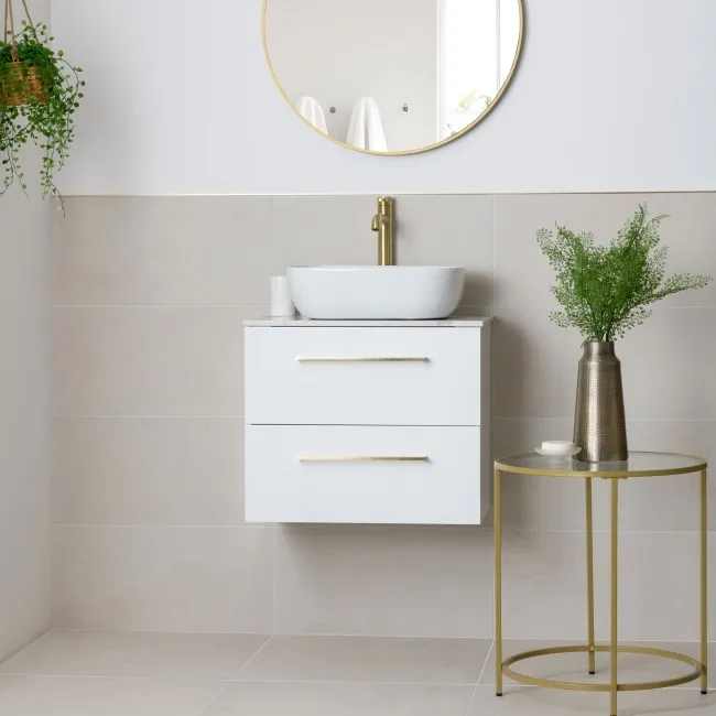 Driftstone Matt White Stone Effect Wall and Floor Tiles