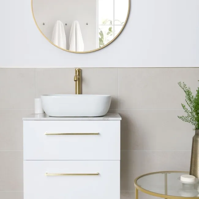 Driftstone Matt White Stone Effect Wall and Floor Tiles