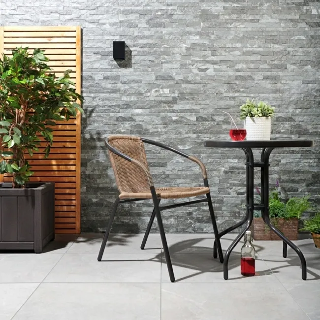 Vesuvius Charcoal Split Face Effect Tiles