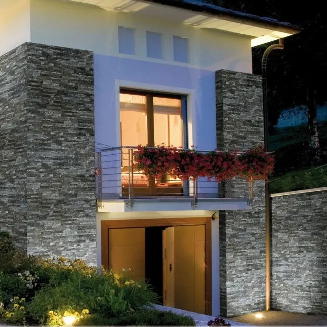 Vesuvius Charcoal Split Face Effect Tiles