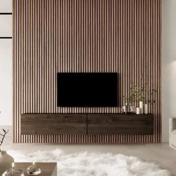 Trepanel® Autumn Brown Oak Acoustic Wood Wall Panels