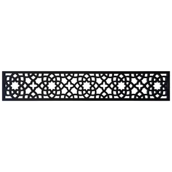 LuxeLine® Composite Classic Straight Top Fence Screen - Moroccan Design
