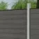 LuxeLine® Light Grey Composite Fence Panel for Own Post 6ft