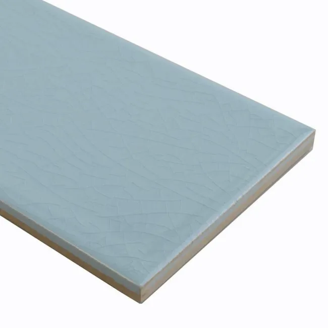 Antique Les Sablons Ceramic Gloss Blue Flat Crackle Metro Tiles