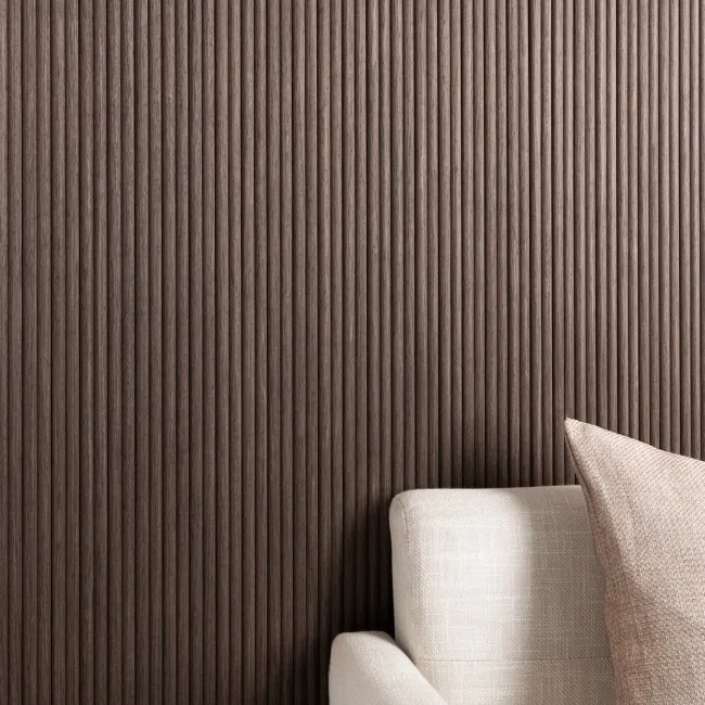 Trepanel Flex® Walnut Brown Flexible Wood Panels 2400x300