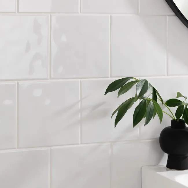 Devine Bumpy Gloss White Wall Tiles