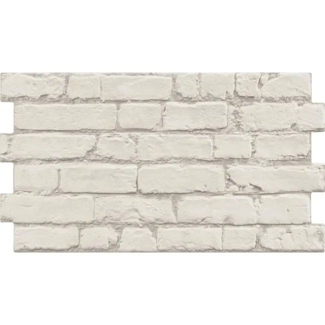 Rustic Masonry Dove White Brick Effect Tiles