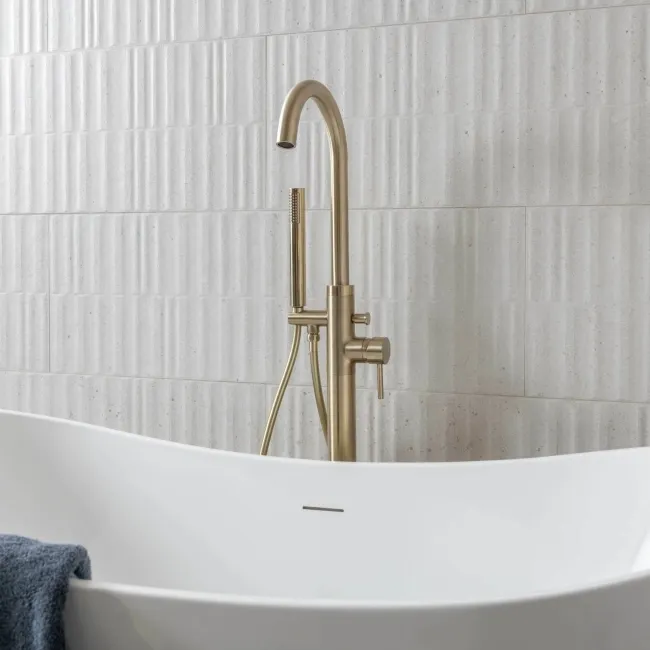 Dover Waves Bone Beige Matt Stone Effect Wall Tiles