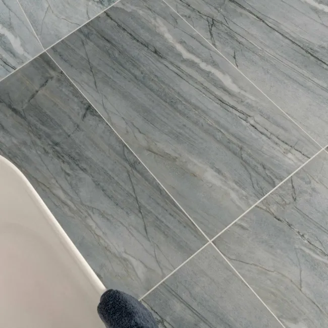 Falls Blue Semi Polished Marble Effect Large Wall and Floor Tiles