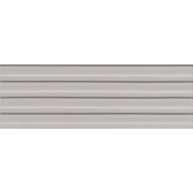 Ribbon Antique White Ridged Effect Ceramic Gloss Wall Tiles