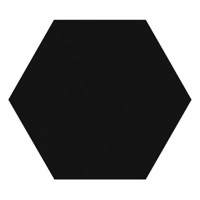 Hexa-Style Matt Black Hexagon Porcelain 126x110 Wall and Floor Tiles