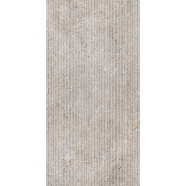 Fargo Grey Matt Stone Effect Structured Wall Tiles 1200x600