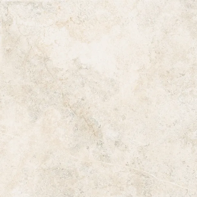Fargo White Matt Stone Effect Anti Slip Wall and Floor Tiles 600x600