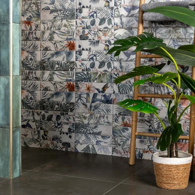 Lazio Multicolour Gloss Patterned Wall Tiles