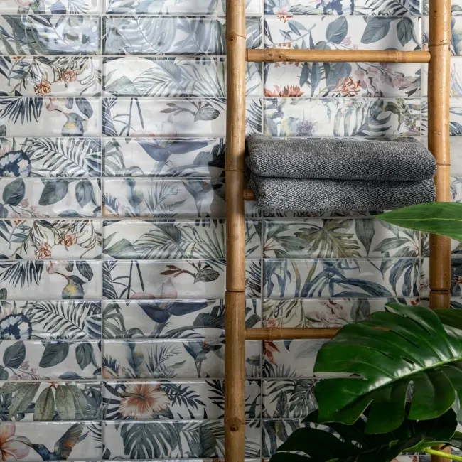 Lazio Multicolour Gloss Patterned Wall Tiles