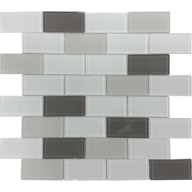 Ligo Glass Latte Brick Mosaic Tiles