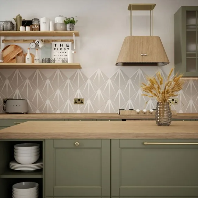 Jazz Grey Matt Art Deco Patterned Wall and Floor Tiles