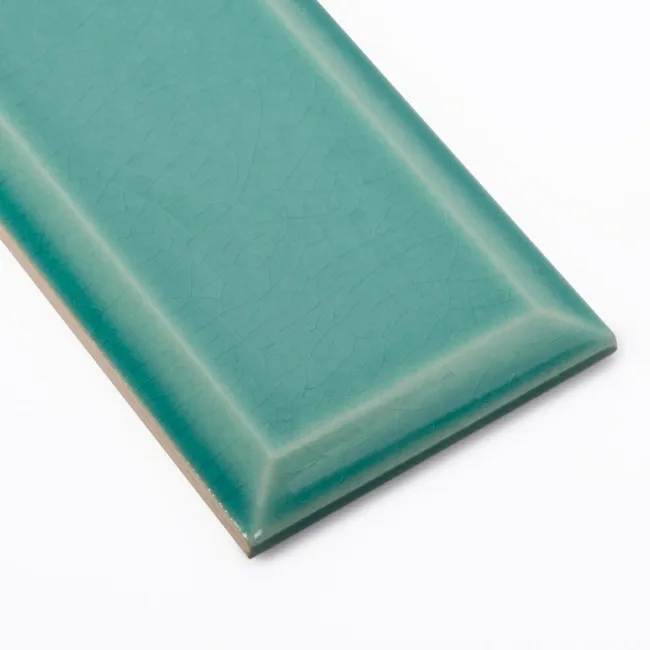 Plush Azulado Teal Green Matt Large Metro Wall Tiles