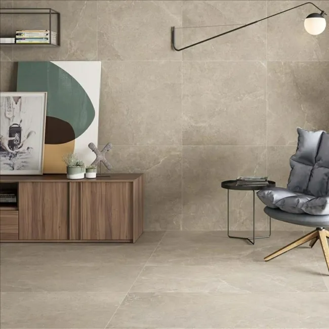 Clifton Bone Cream Matt Stone Effect Floor Tiles