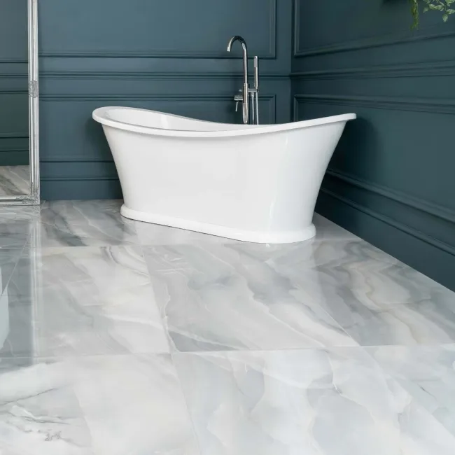 Lustra Blue Marble Effect Porcelain Tiles 1200x600