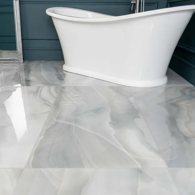 Lustra Blue Marble Effect Porcelain Tiles 1200x600