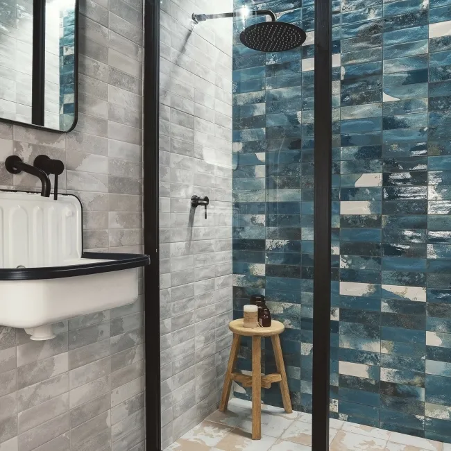 Osaka Grey Matt Patterned Wall Tiles