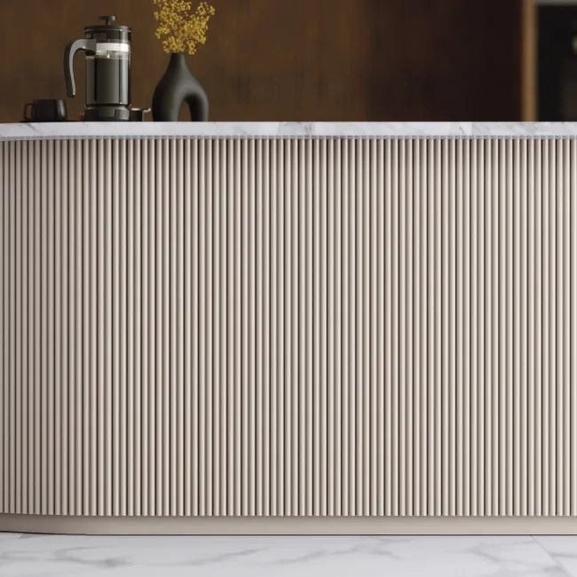 Trepanel Flex® White Flexible Wood Panels 1200x600