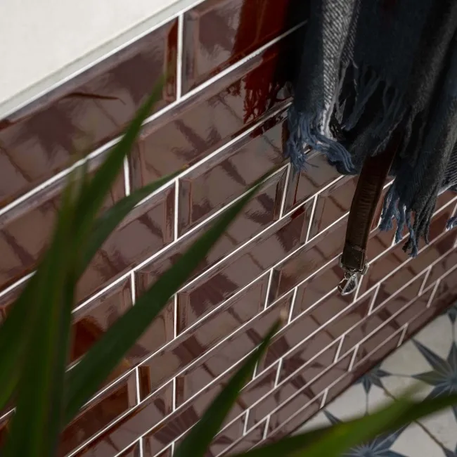 Victorian Melado Gloss Brown Metro Tiles