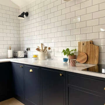 Flat Ceramic Whitechapel Gloss White  Metro Tiles