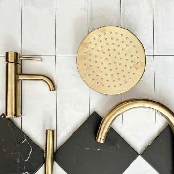 Rustic Gloss White Metro Tiles