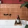 Hamlet Orange Gloss Brick Wall and Floor Tiles