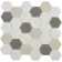 Ligo Glass Latte Hexagon Mosaic Tiles