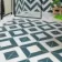 Zebra Green and White Matt Striped Patterned Wall and Floor Tiles