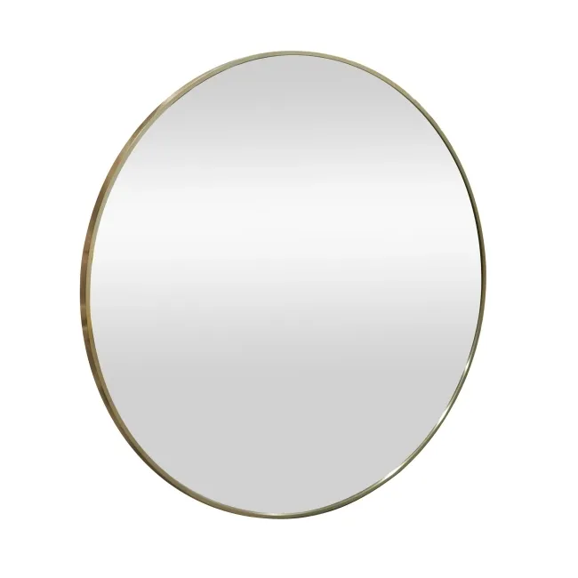 Trepanel Customise® Aluminium Framed Round Mirror Bronze 800mm