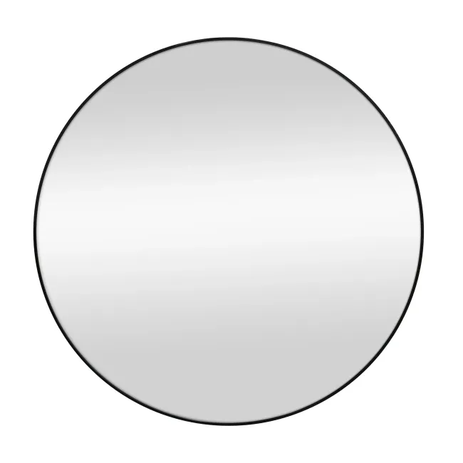 Trepanel Customise® Aluminium Framed Round Mirror Matt Black 800mm