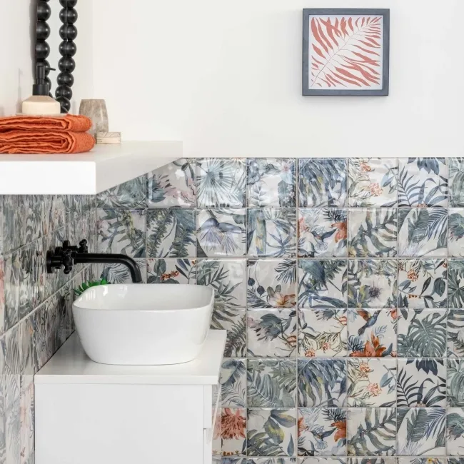 Veneto Multicolour Gloss Patterned Wall Tiles